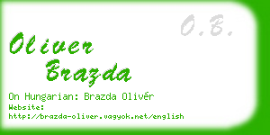 oliver brazda business card